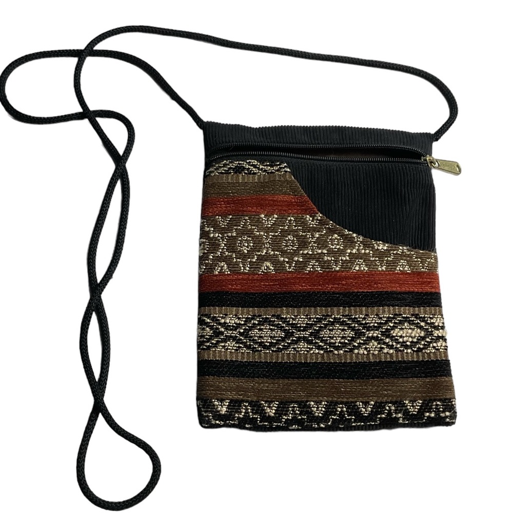 Danny K Corduroy Tapestry Crossbody Bag